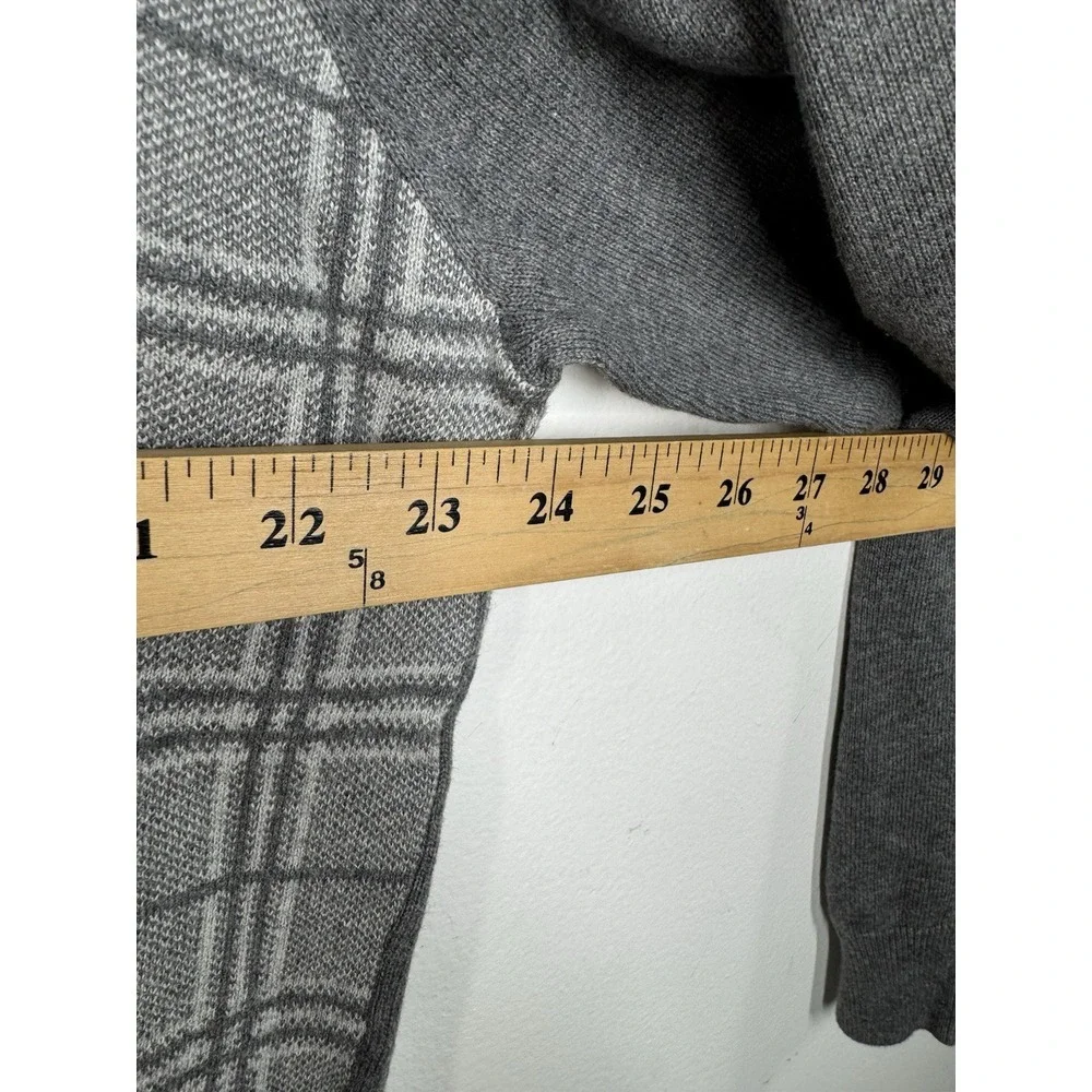 TASSO ELBA MENS SWEATER Size XL‎ GRAY FULL ZIP CARDIGAN